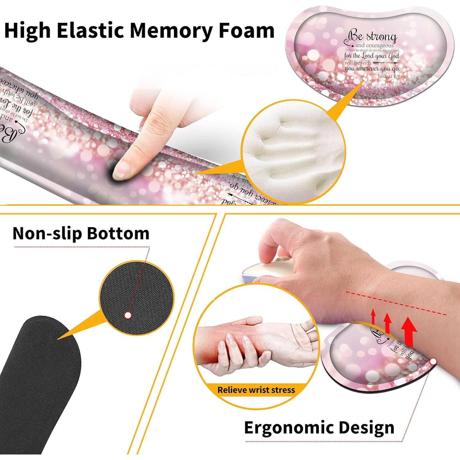 Conjunto Alfombrilla de Ratón Grande JYCUHTCL 90x40cm 4 Piezas