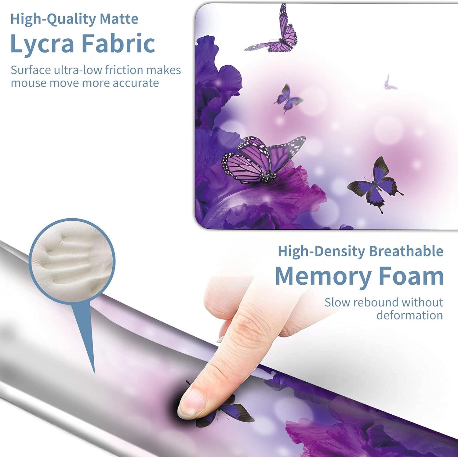 Conjunto Reposamuñecas Ergonómico BVDIKMI 4 en 1 Espuma Viscoelástica