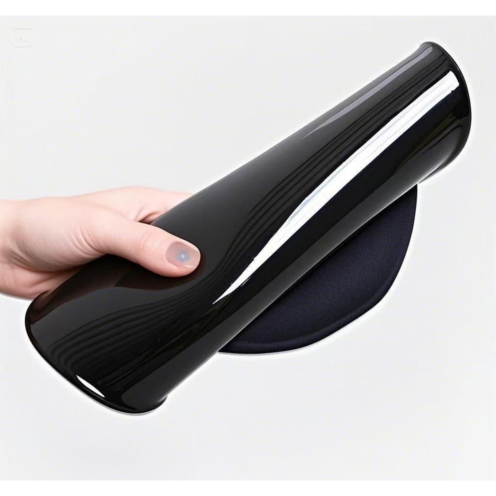 Alfombrilla de Ratón Ergonómica MAT FAMILY con Soporte Negro 25.1x22.4cm