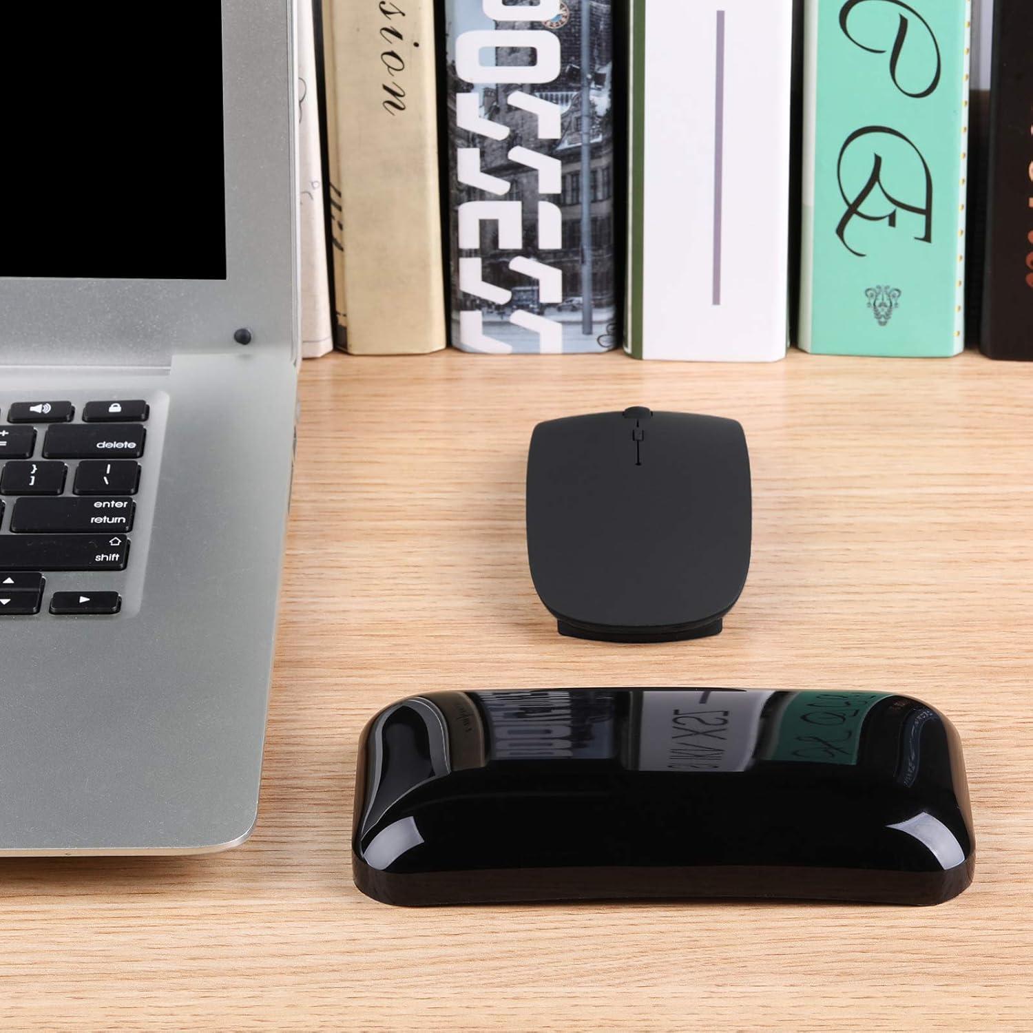 Reposamuñecas Ergonómico de Gel Aelfox - Soporte para Mouse Negro