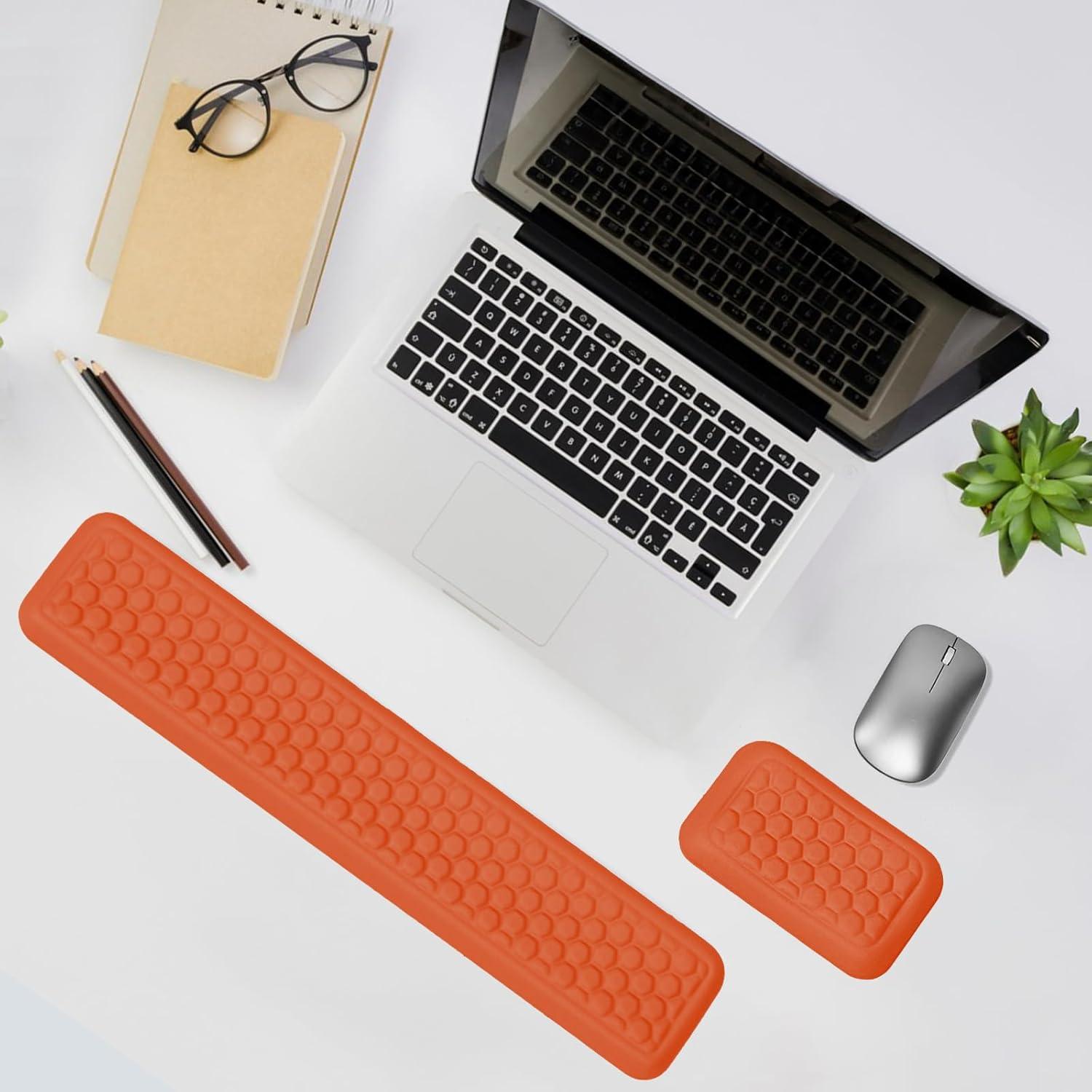 Reposap Muñeca Ergonómico COUKASO Naranja Hermes - Espuma Viscoelástica