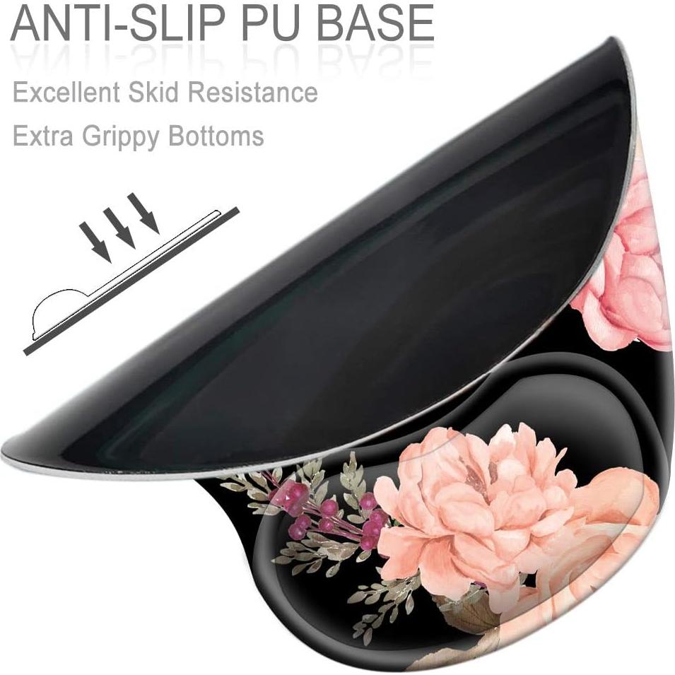 Alfombrilla de Ratón Ergonómica HOMKUMY con Soporte de Gel