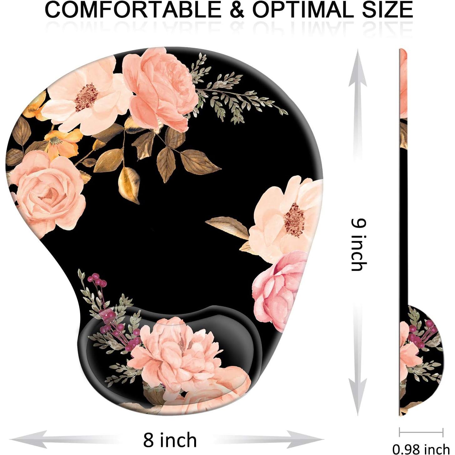 Alfombrilla de Ratón Ergonómica HOMKUMY con Soporte de Gel