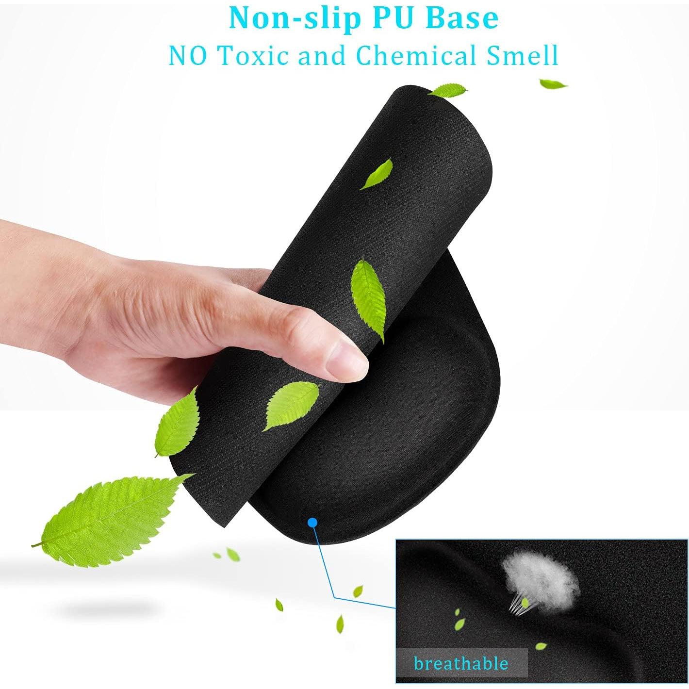 Alfombrilla de Ratón Soqool Ergonómica con Soporte de Muñeca