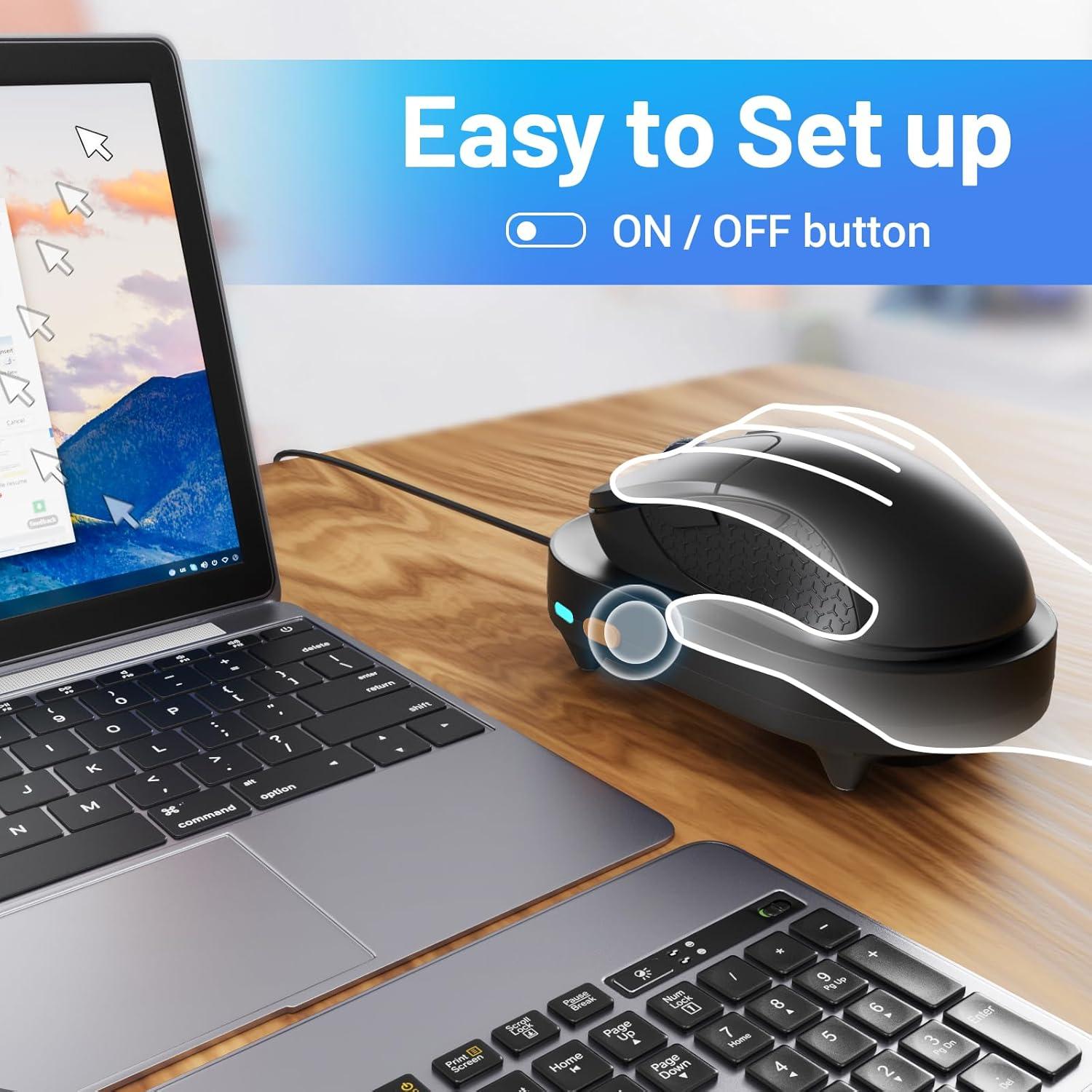 Mover de Ratón Indetectable HONKID USB Ultra Silencioso