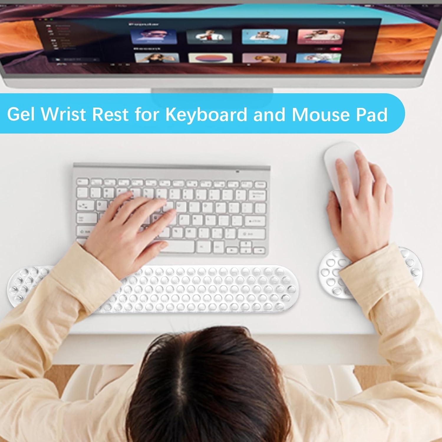 Reposamuñecas de Gel MOSISO para Teclado y Ratón Ergonómico