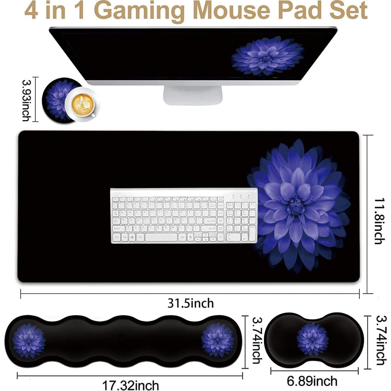 Juego de Alfombrillas Ergonómicas JVGFYNKL - Tapete 80x30cm