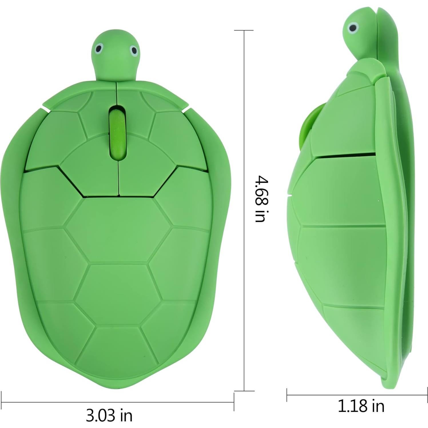 Ratón Inalámbrico Ergonómico Samudgate Tortuga 1600 DPI Verde