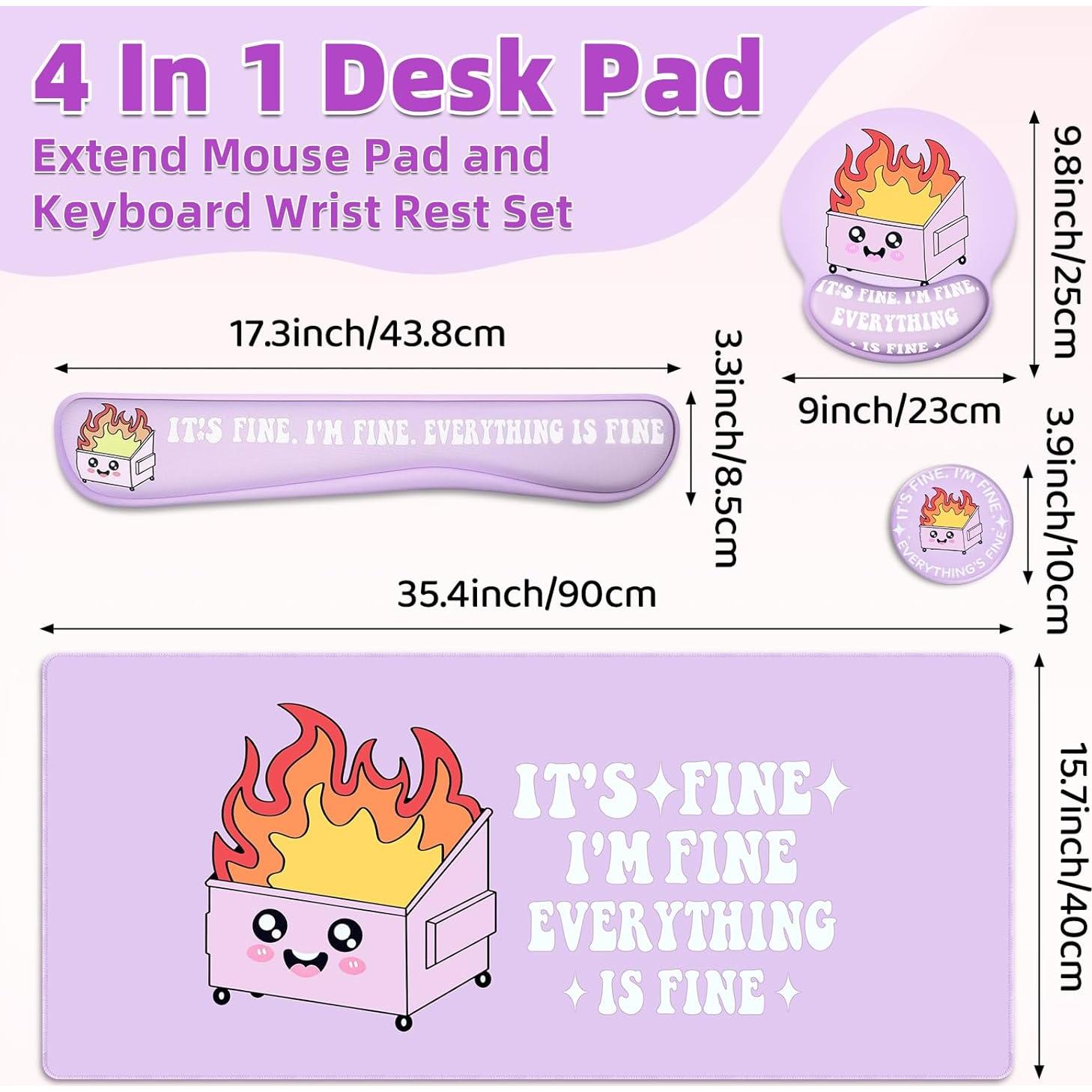 Conjunto de Alfombrillas Kingdder 4 Pcs Ergonómicas 90x40cm