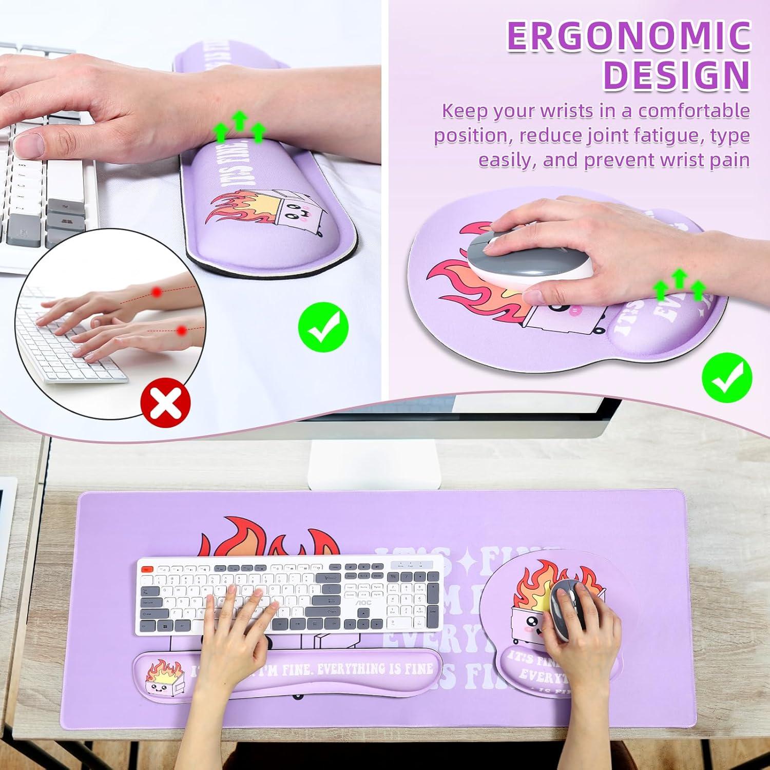 Conjunto de Alfombrillas Kingdder 4 Pcs Ergonómicas 90x40cm