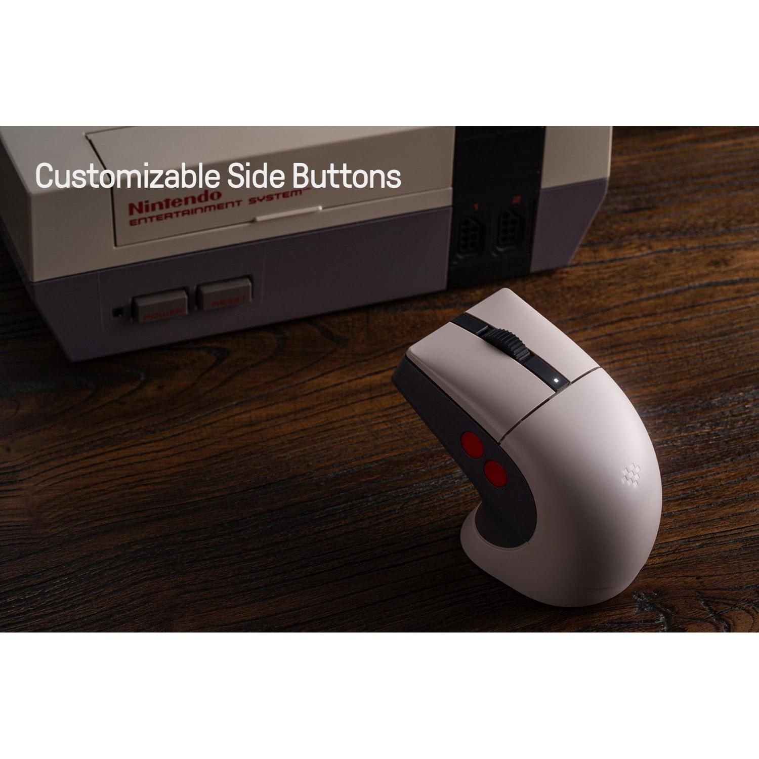 Mouse Inalámbrico 8BitDo Retro R8 con Base de Carga y Sensor 26000DPI