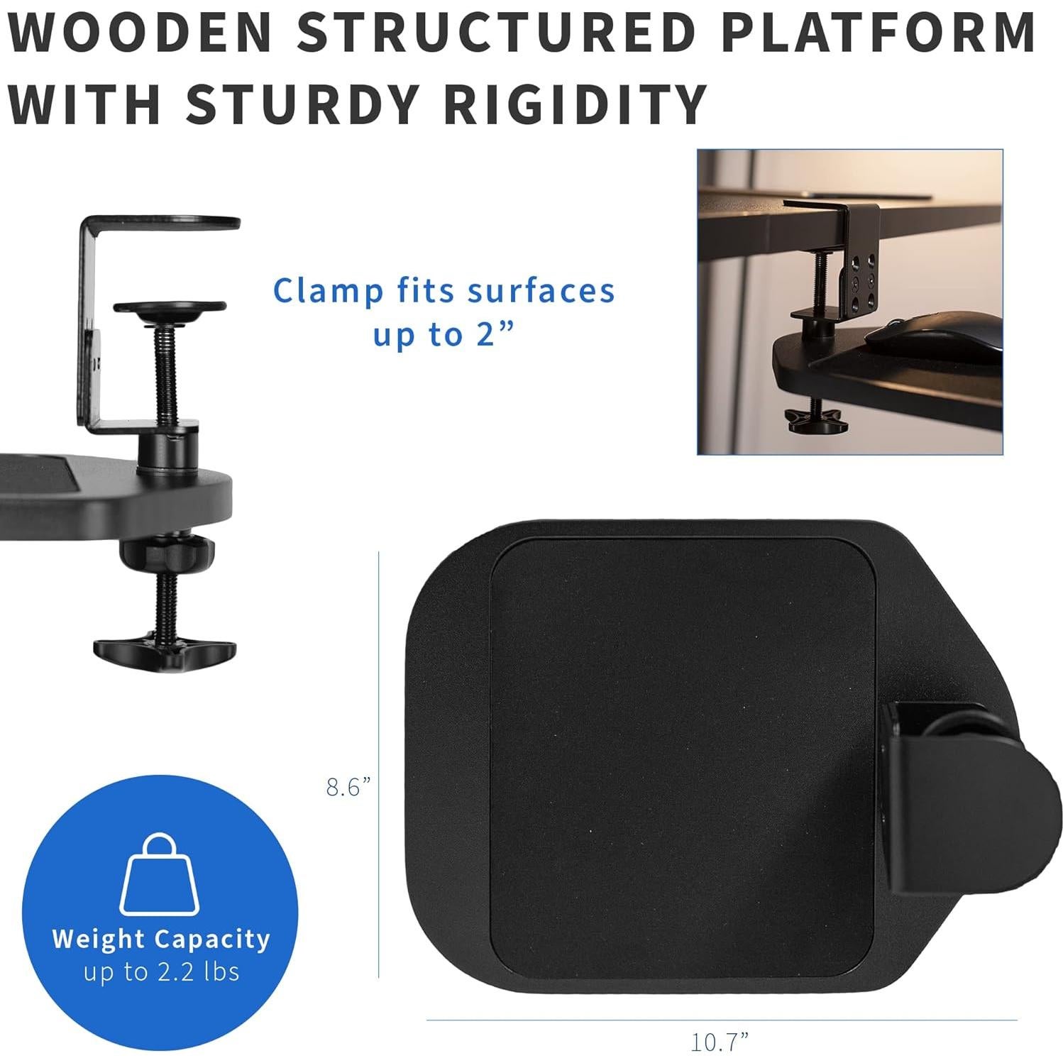 Soporte para Almohadilla de Ratón VIVO, Ajustable 27.18x21.84cm