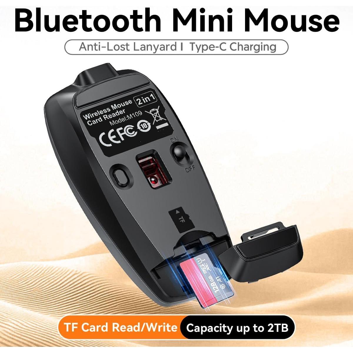 Ratón Inalámbrico Mini SHARE SUNSHINE Verde con Lector TF