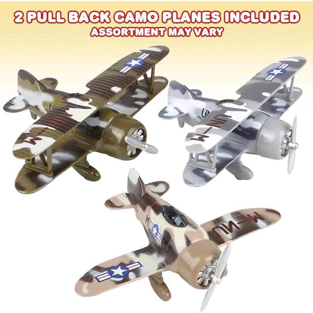 Set de 2 Aviones de Metal Camo ArtCreativity 15,88 cm