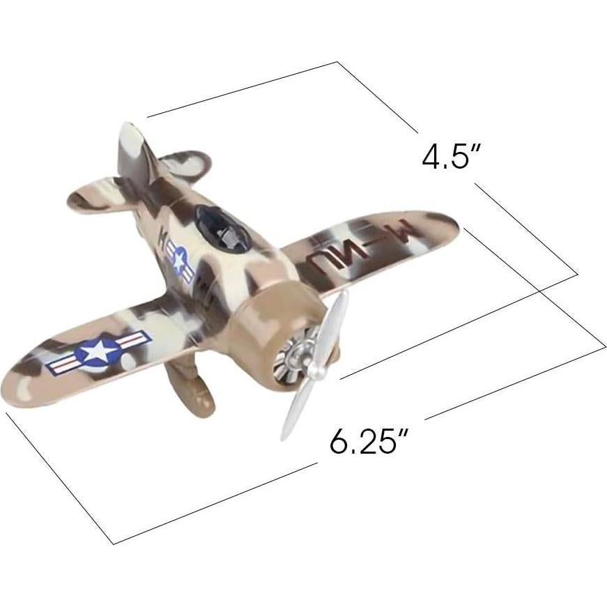 Set de 2 Aviones de Metal Camo ArtCreativity 15,88 cm