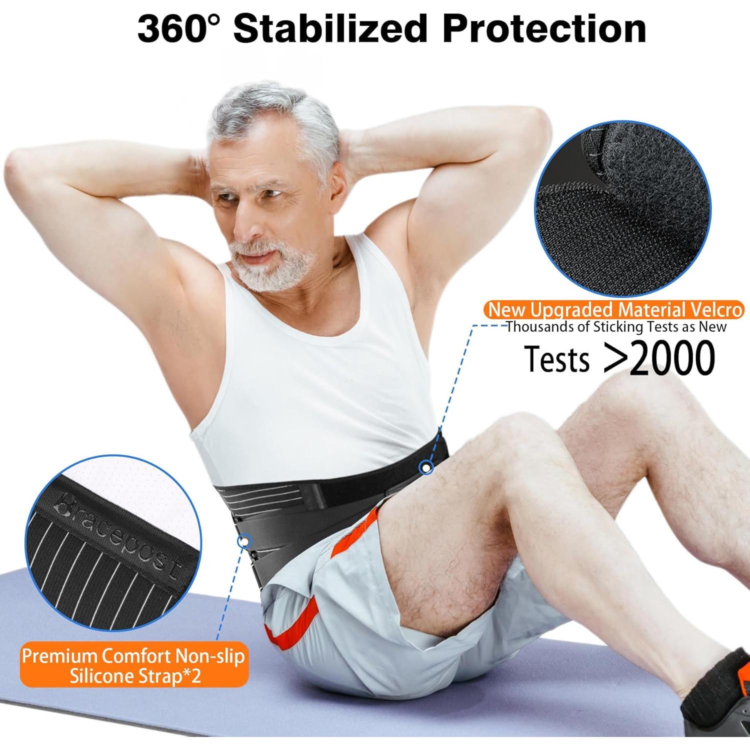 Faja Soporte Lumbar Bracepost XXL con Hielo Reutilizable