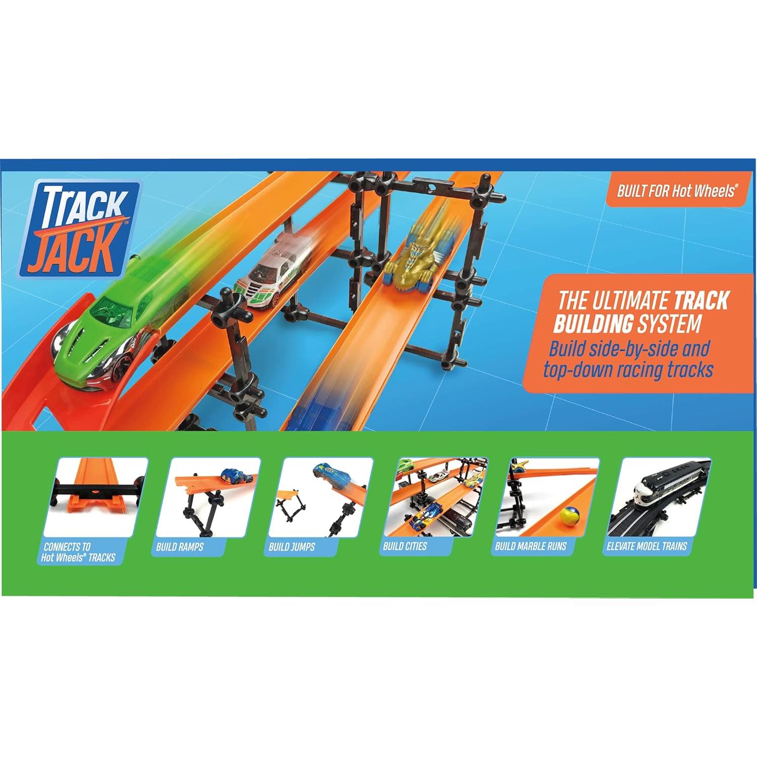 TrackJack Sistema de Construcción de Pistas Hot Wheels 17.78x7.62cm