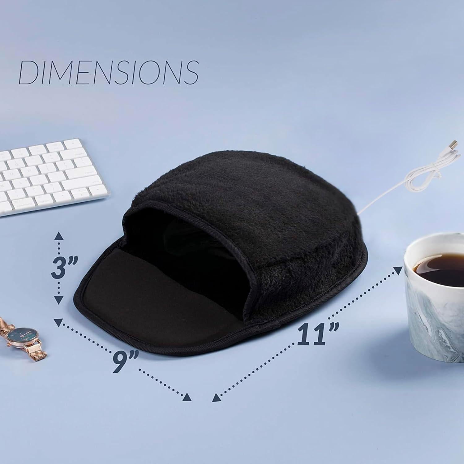 Alfombrilla de Ratón Térmica USB Holiberty Ergonómica Negra