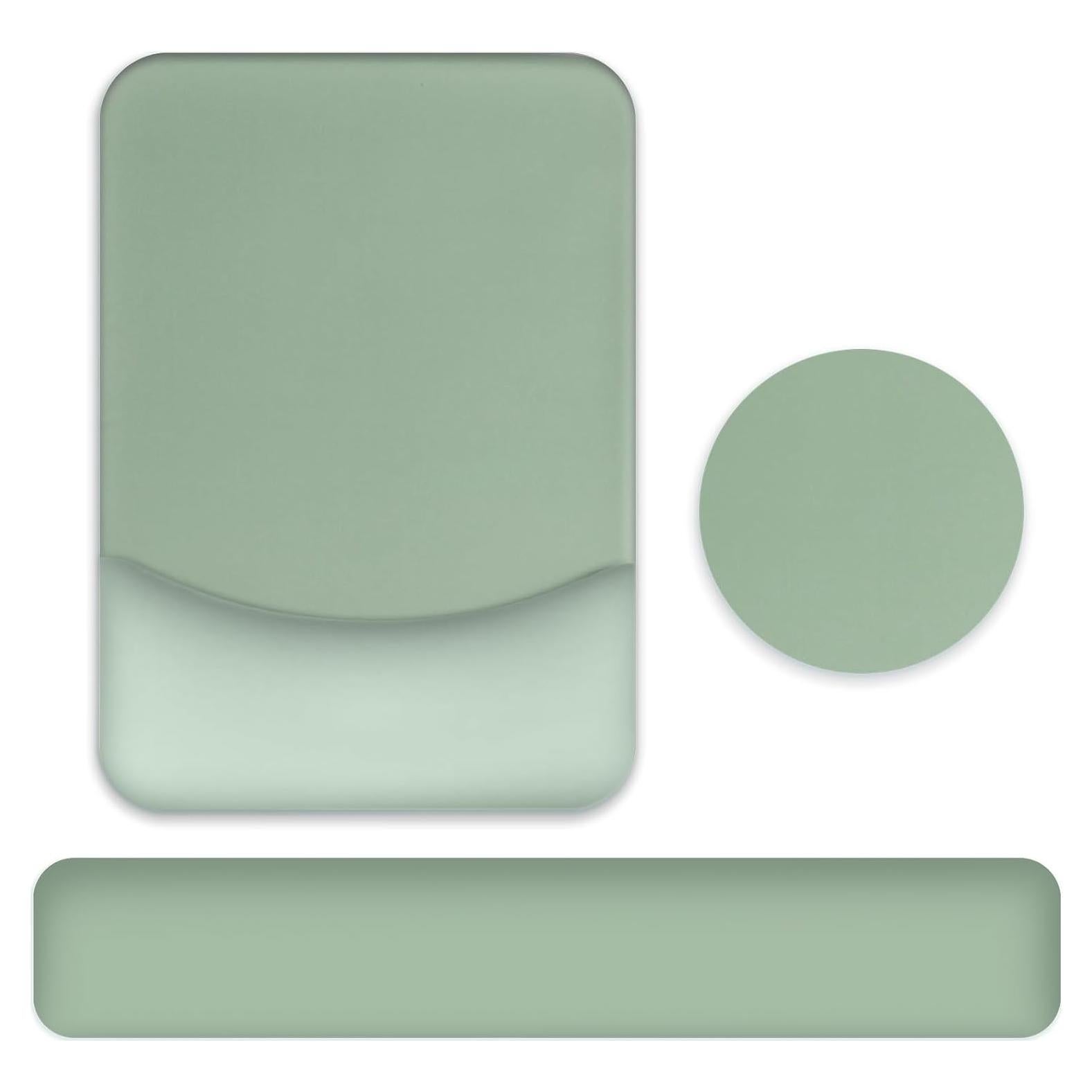 Almohadilla Ergonómica G JGOO con Reposamuñecas y Posavasos - Verde