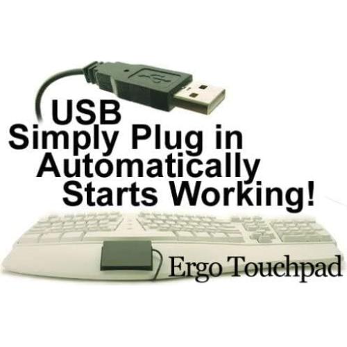Touchpad Ergo ETP001BTP Bajo Perfil USB - Conectar y Usar