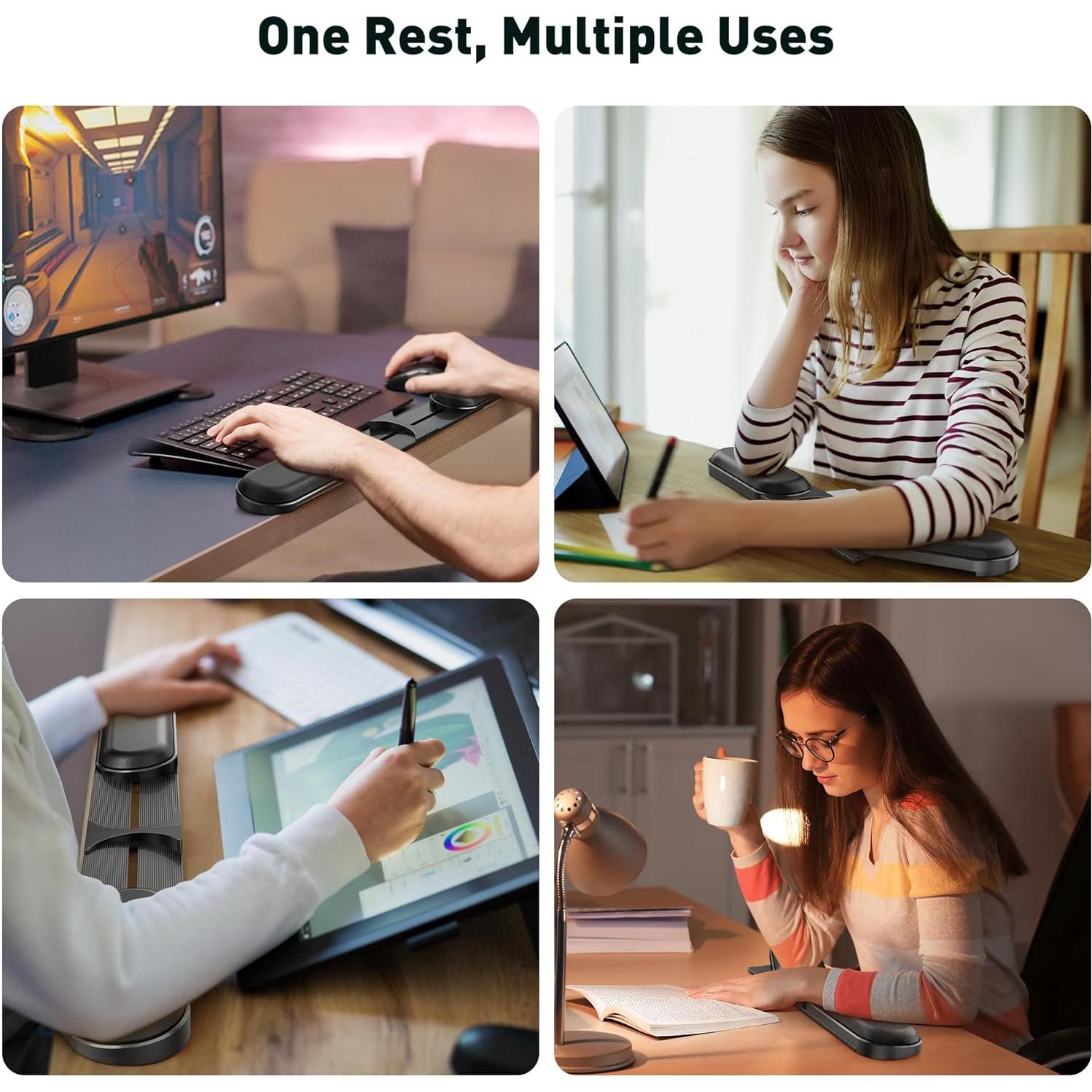 Reposamuñecas ergonómico DeskLogics ajustable 63.5 cm