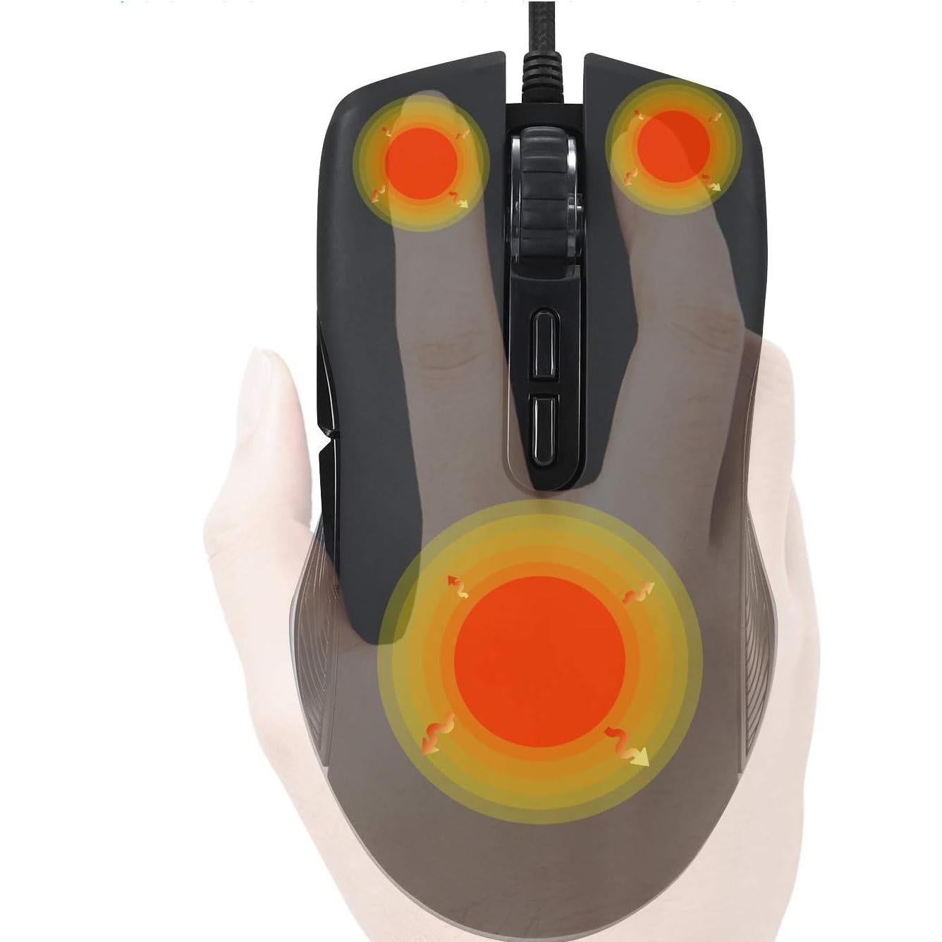 Ratón Térmico USB C Pro ValueRays, Calentador de Mano Ergonómico