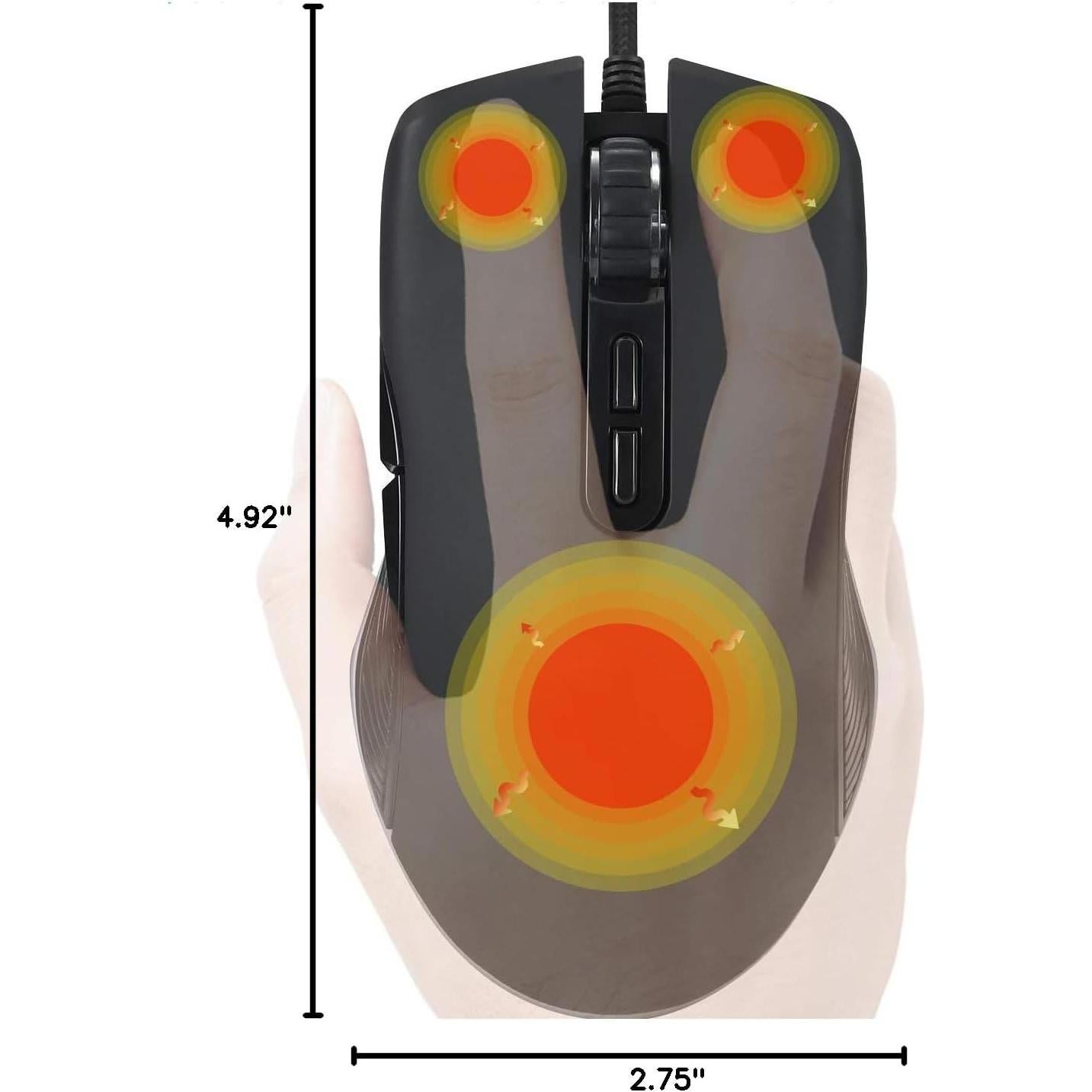 Ratón Térmico USB C Pro ValueRays, Calentador de Mano Ergonómico