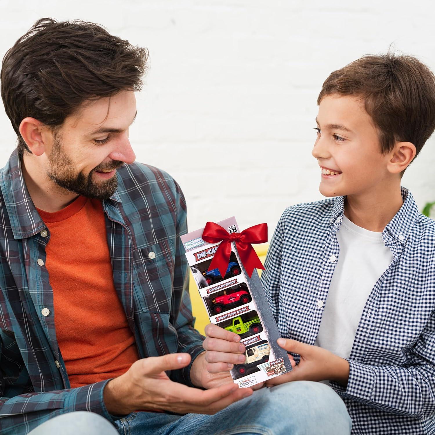 Set de 4 Coches de Metal a Control de Retroceso ArtCreativity