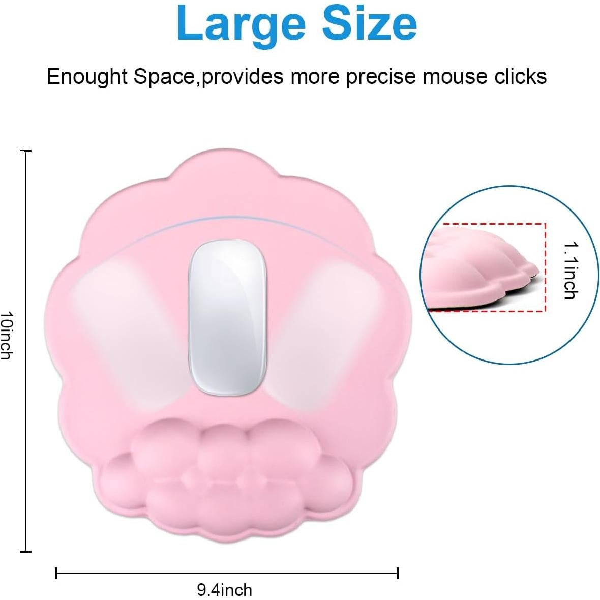 Soporte para Muñeca de Alfombrilla de Ratón WYGCH Rosa Nube