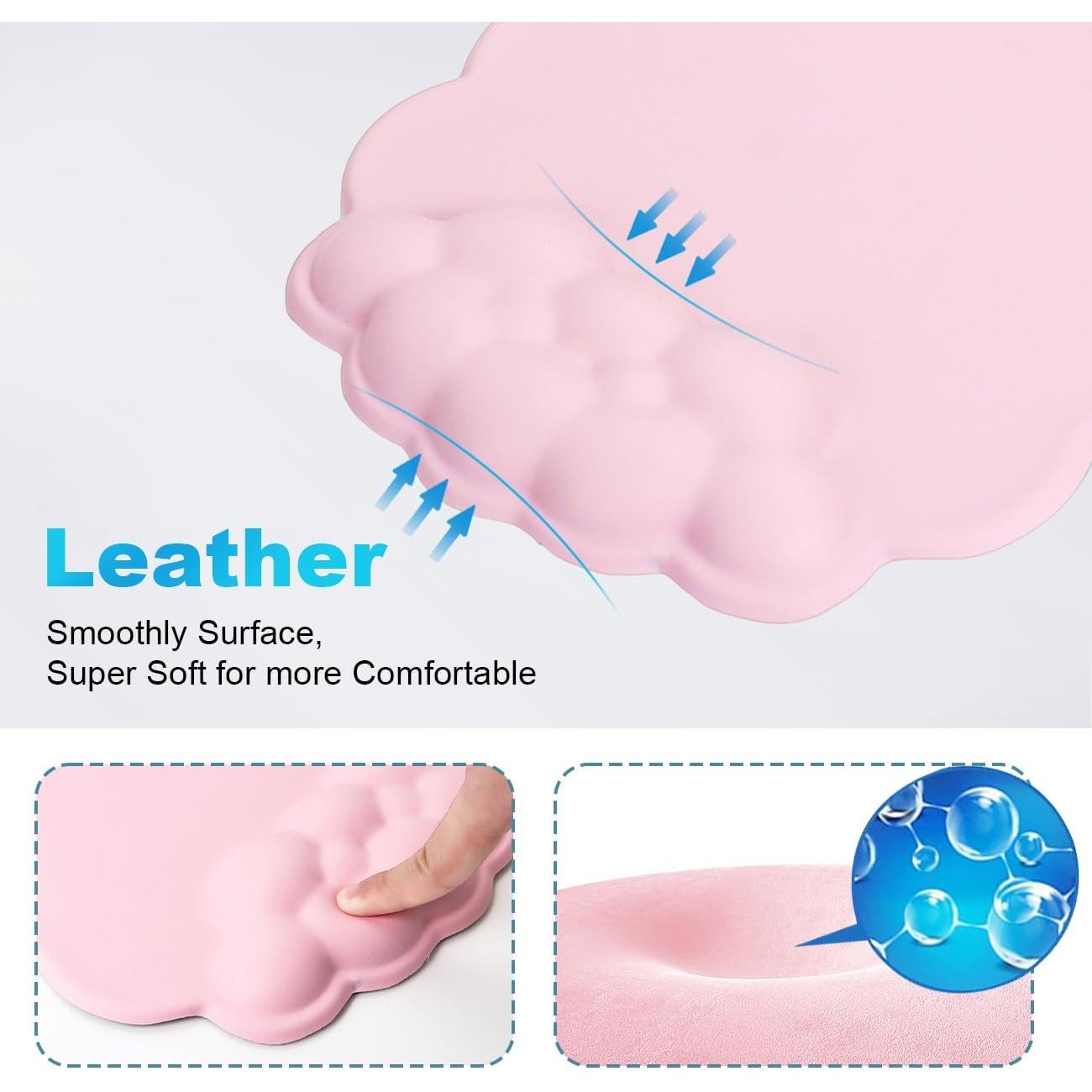 Soporte para Muñeca de Alfombrilla de Ratón WYGCH Rosa Nube