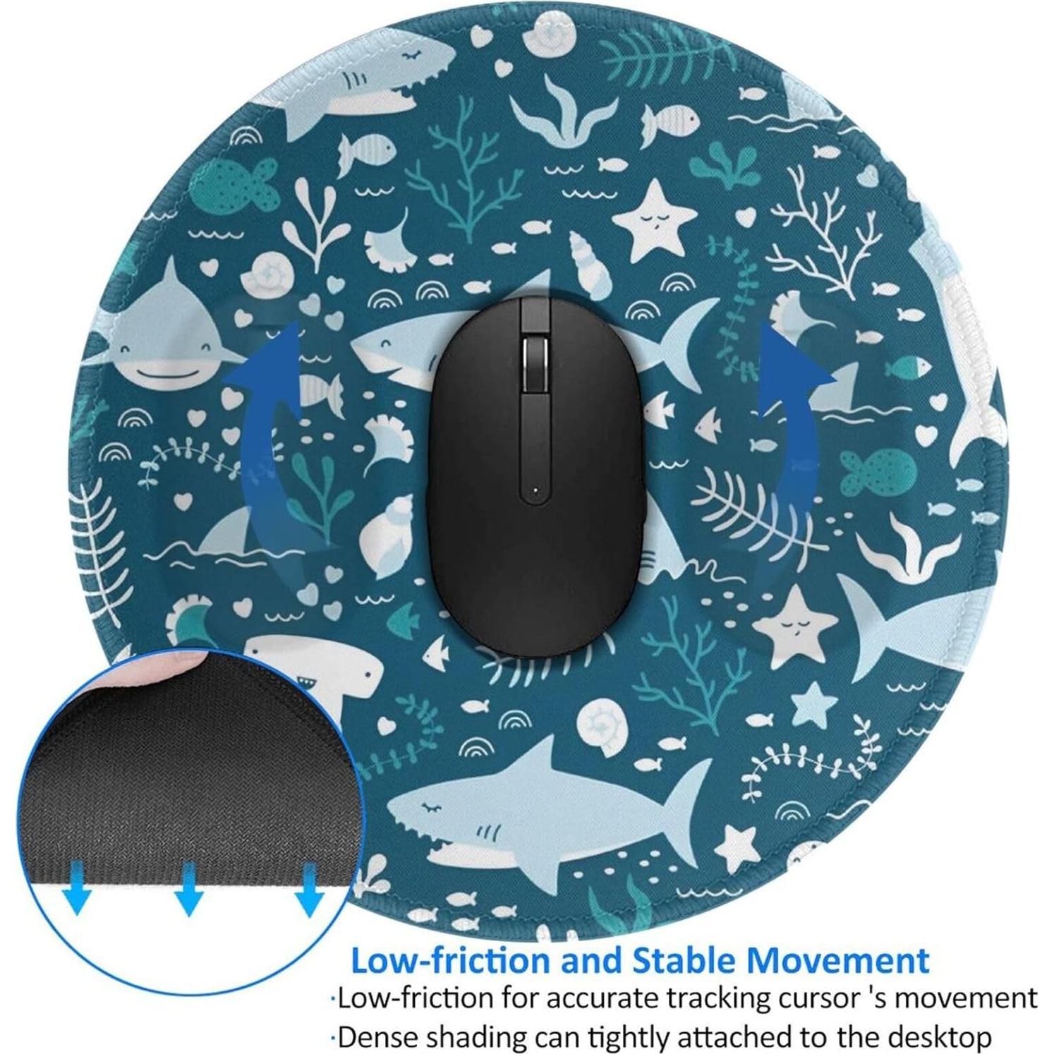 Alfombrilla de Ratón ZUIDSYI Redonda 20.3 cm Antideslizante