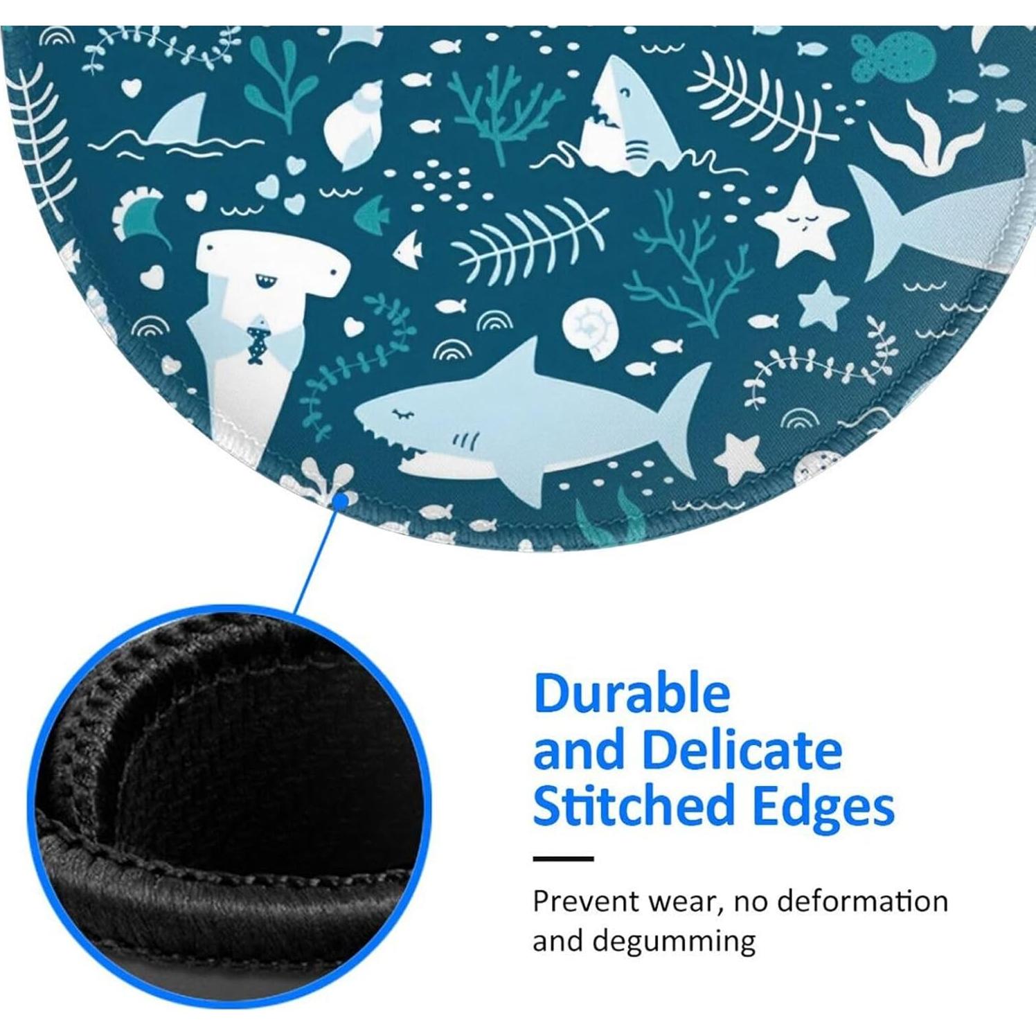 Alfombrilla de Ratón ZUIDSYI Redonda 20.3 cm Antideslizante