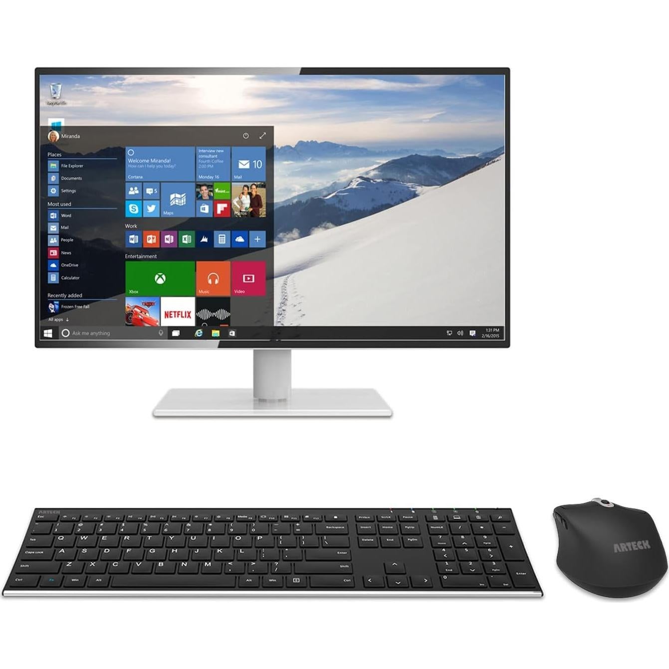 Combo Teclado y Ratón Inalámbrico Arteck HW192/MW167 Ergonómico