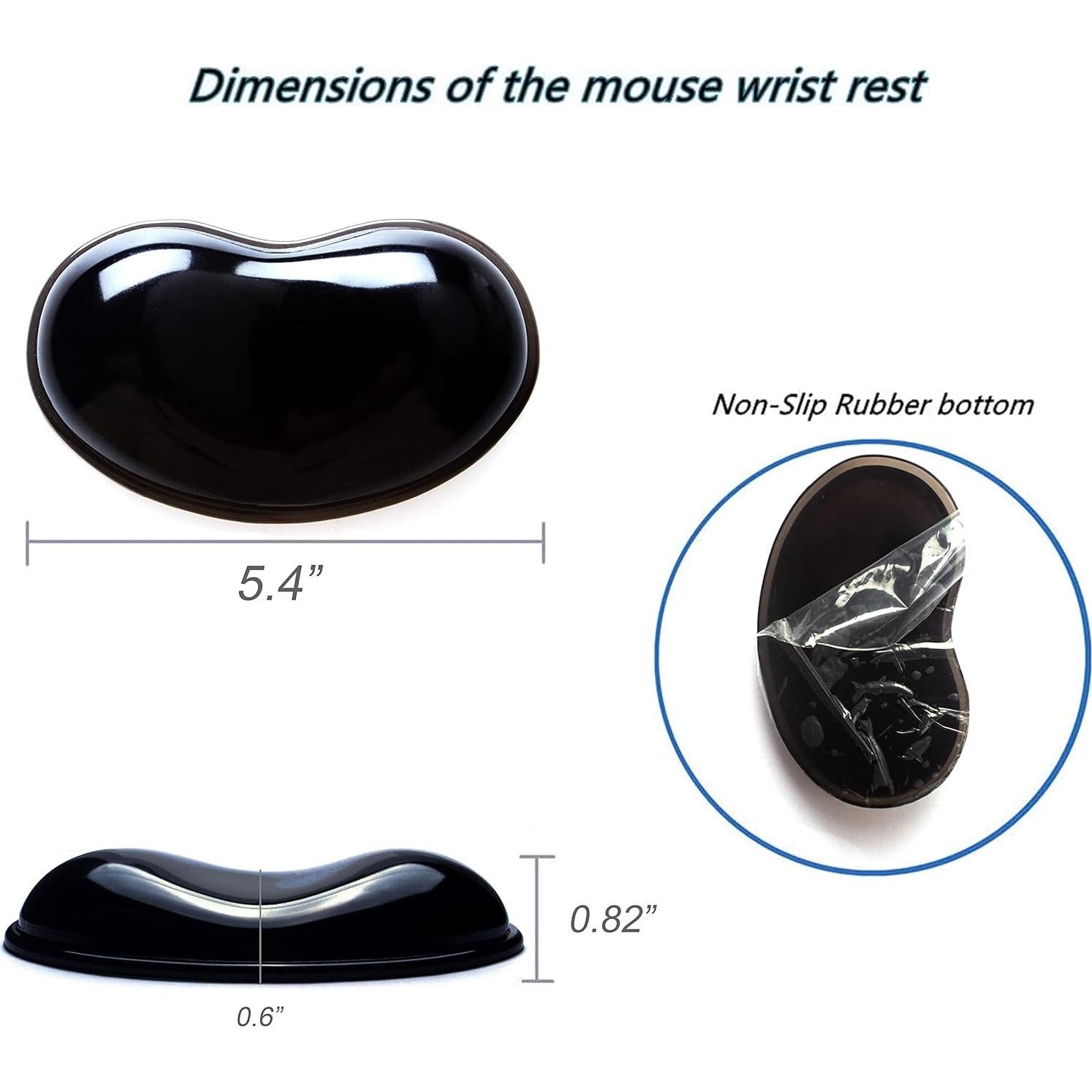 Reposamuñecas Ergonómico BRILA de Gel Silicona Refrigerante