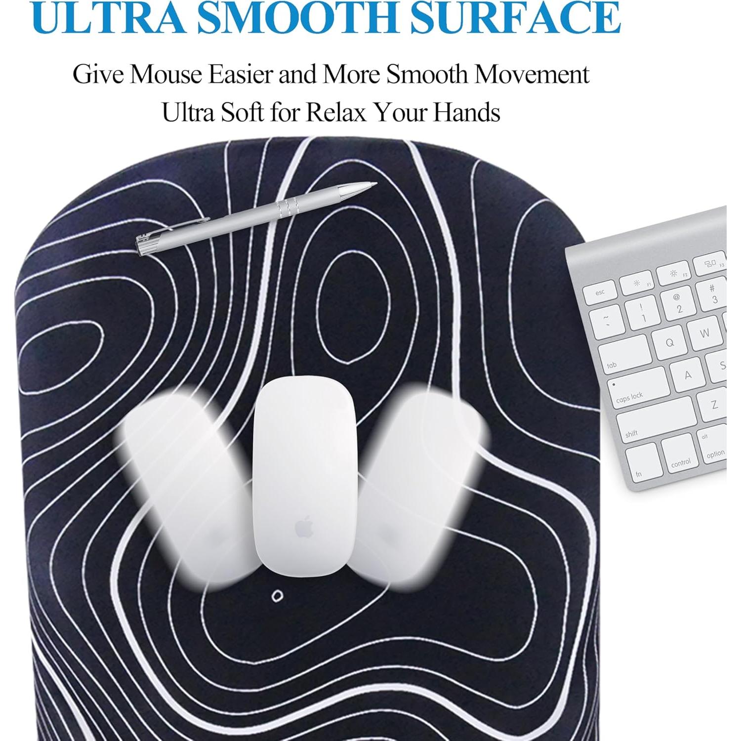 Alfombrilla de Ratón Ergonómica Viorichve con Soporte Negro