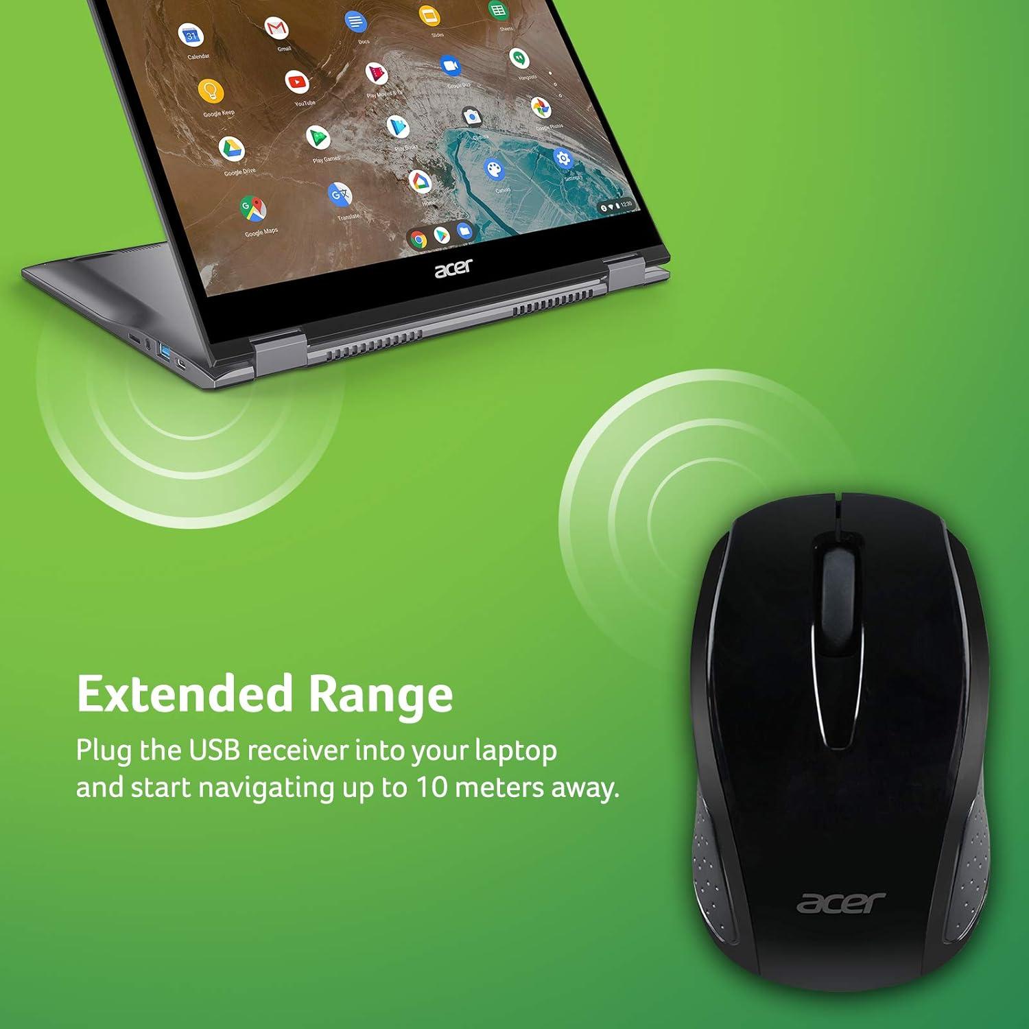 Ratón Inalámbrico Acer M501 Negro Certificado para Chromebook