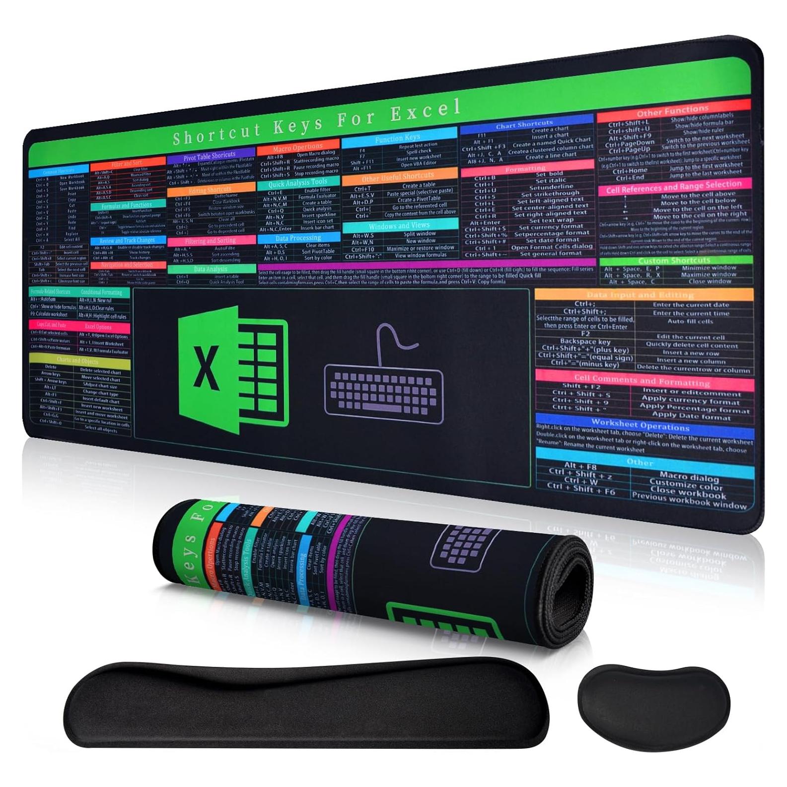 Juego de Almohadilla de Escritorio LYASILYHS 3-en-1 Ergonómica