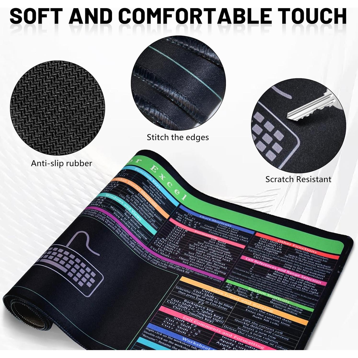 Juego de Almohadilla de Escritorio LYASILYHS 3-en-1 Ergonómica