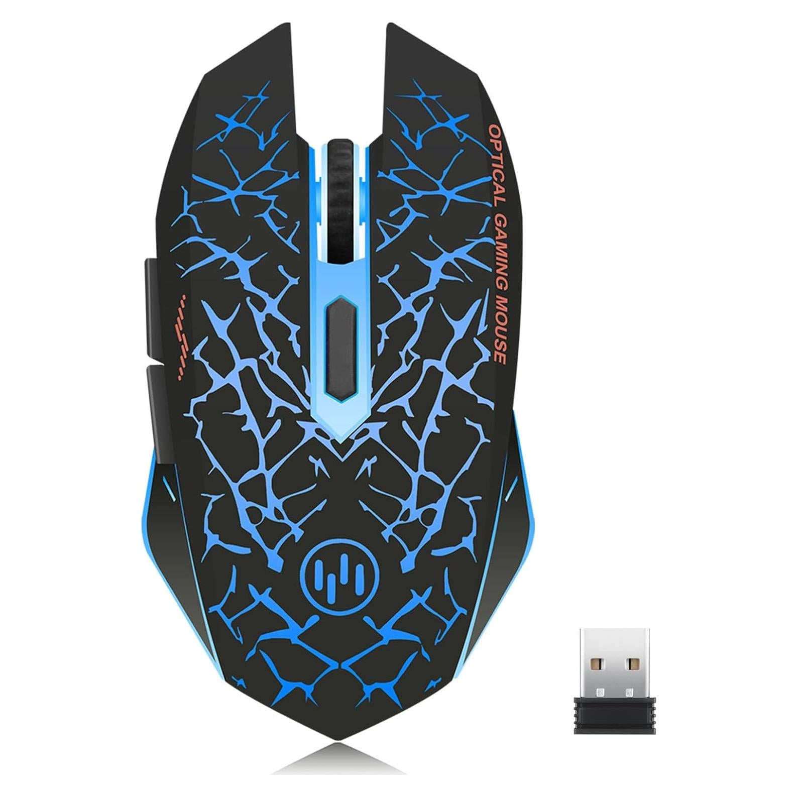 Ratón Inalámbrico Recargable TENMOS K6 LED Óptico 3 DPI