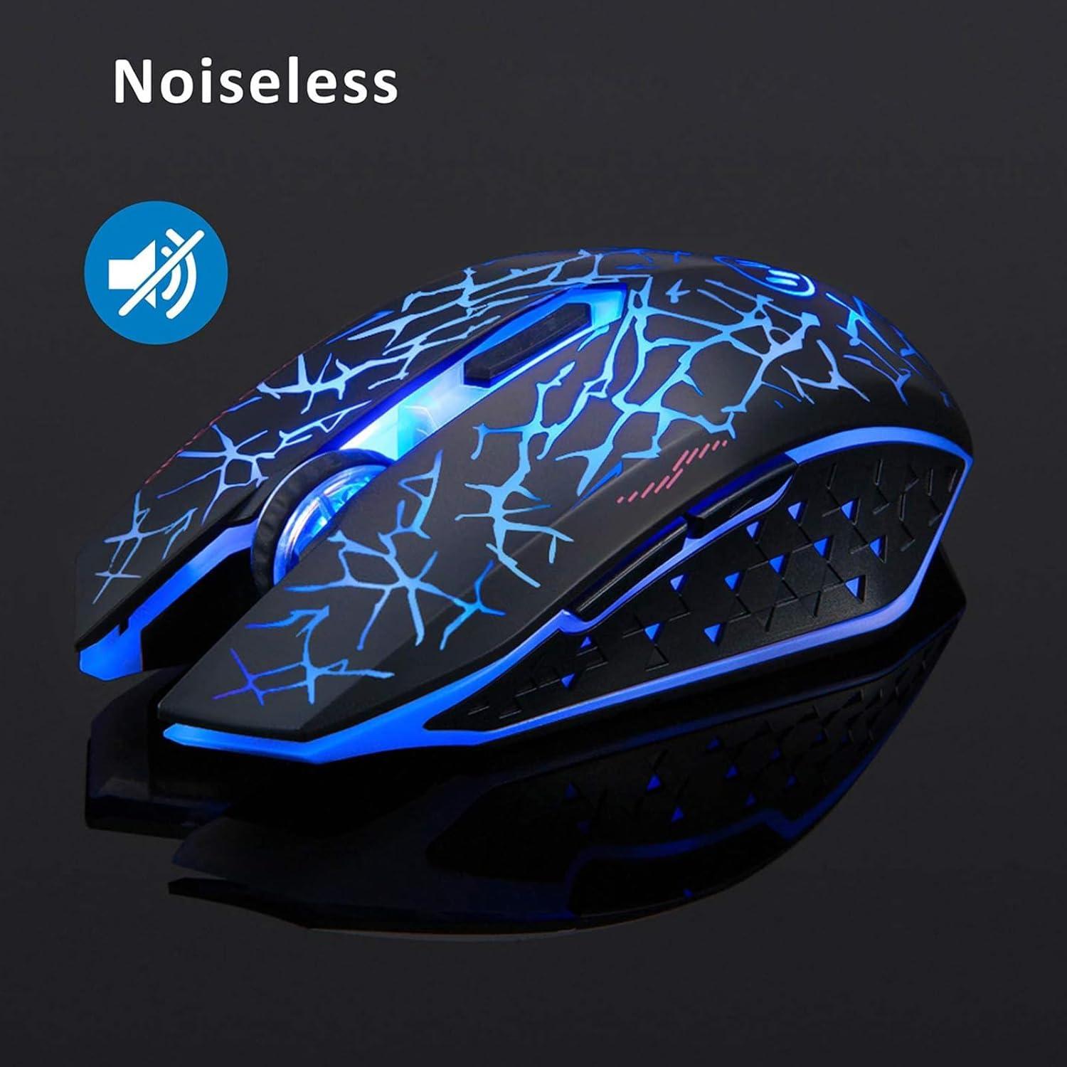 Ratón Inalámbrico Recargable TENMOS K6 LED Óptico 3 DPI