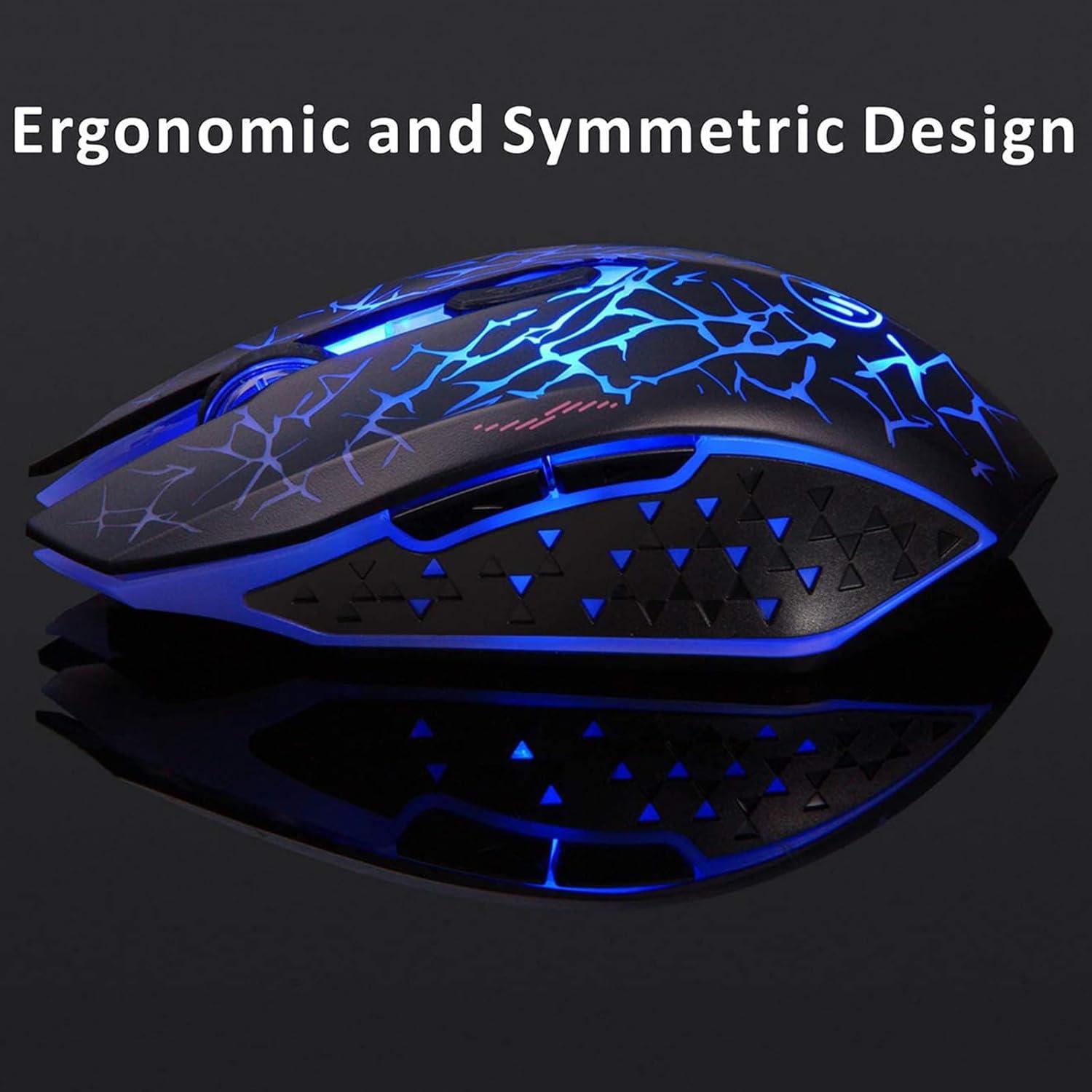 Ratón Inalámbrico Recargable TENMOS K6 LED Óptico 3 DPI