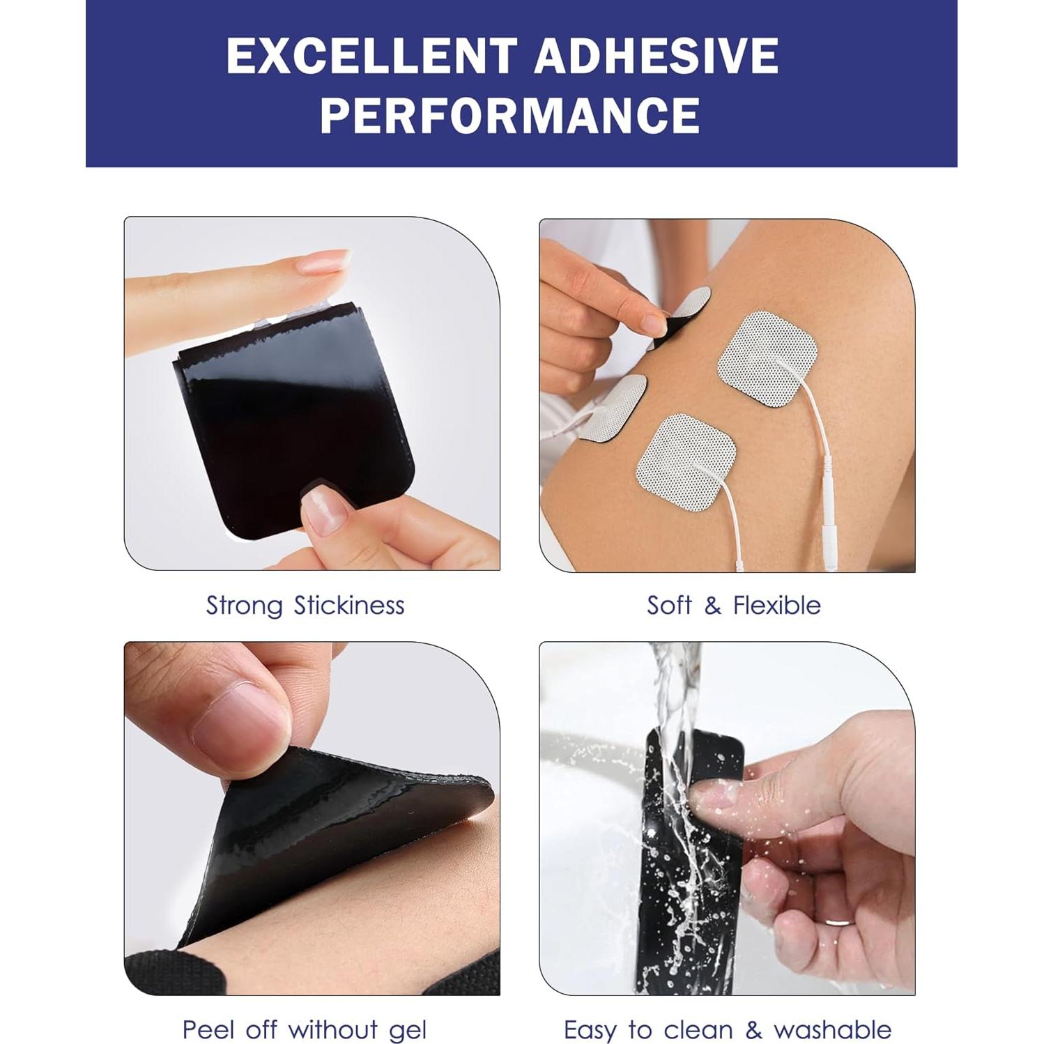 Pads TENS Nursal Reemplazo 20 Piezas 5x5cm y 5x10cm