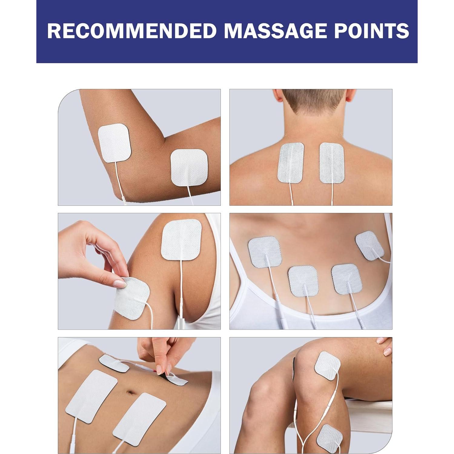 Pads TENS Nursal Reemplazo 20 Piezas 5x5cm y 5x10cm