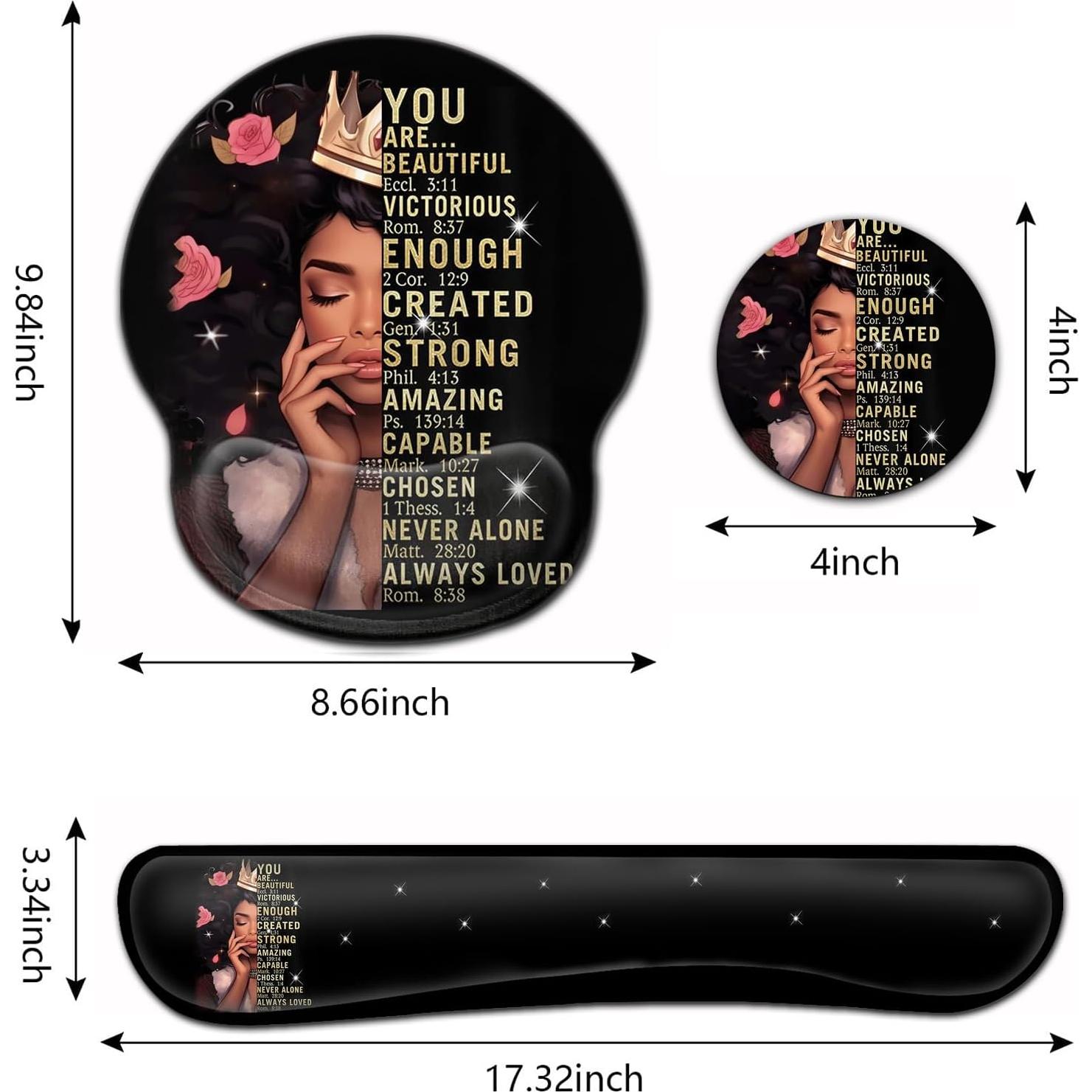 Alfombrilla de Ratón y Reposamuñecas Ergonómico YVB - 43.94x21.95cm