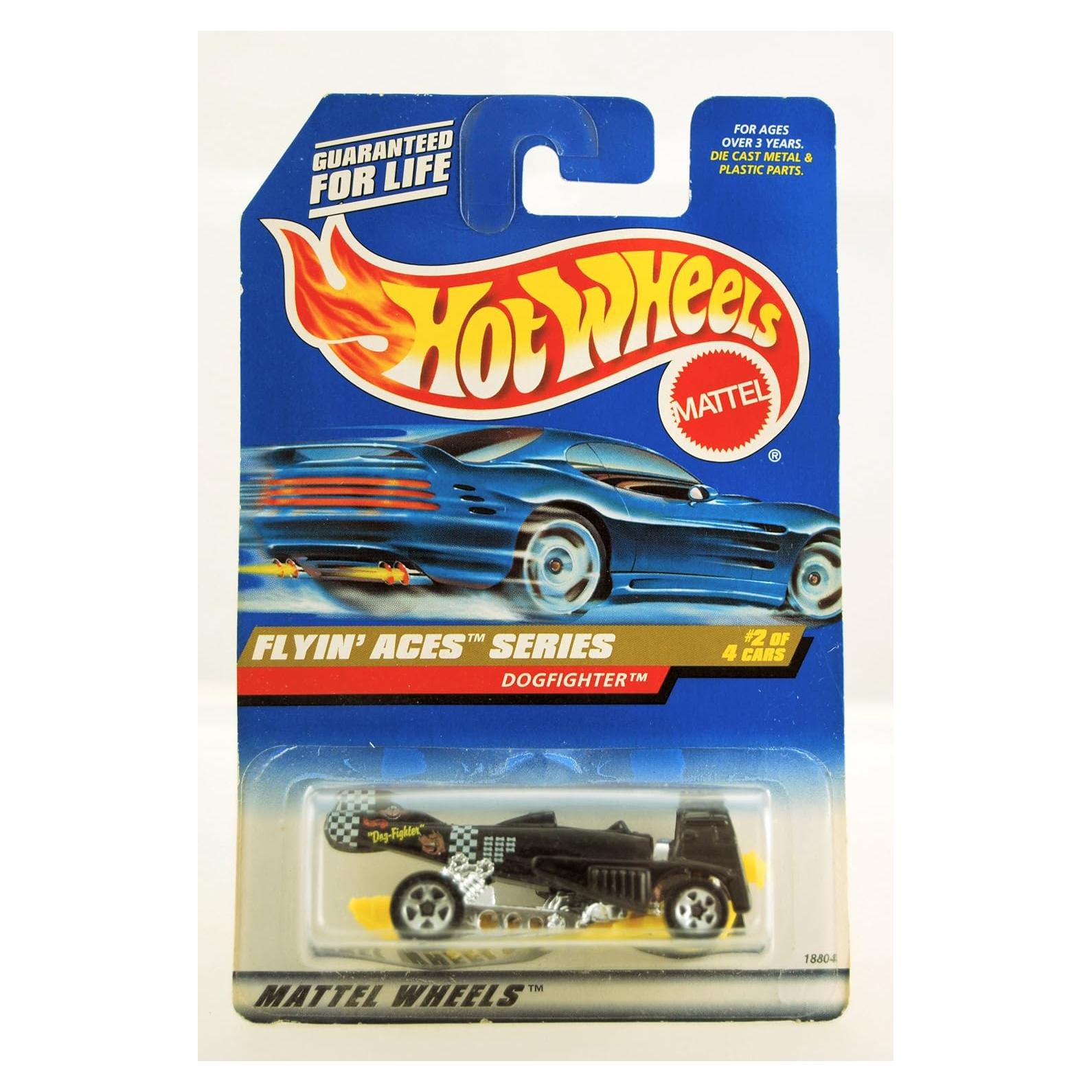 Hot Wheels Flyin' Aces Caza Perro #2 Negro y Amarillo 1:64