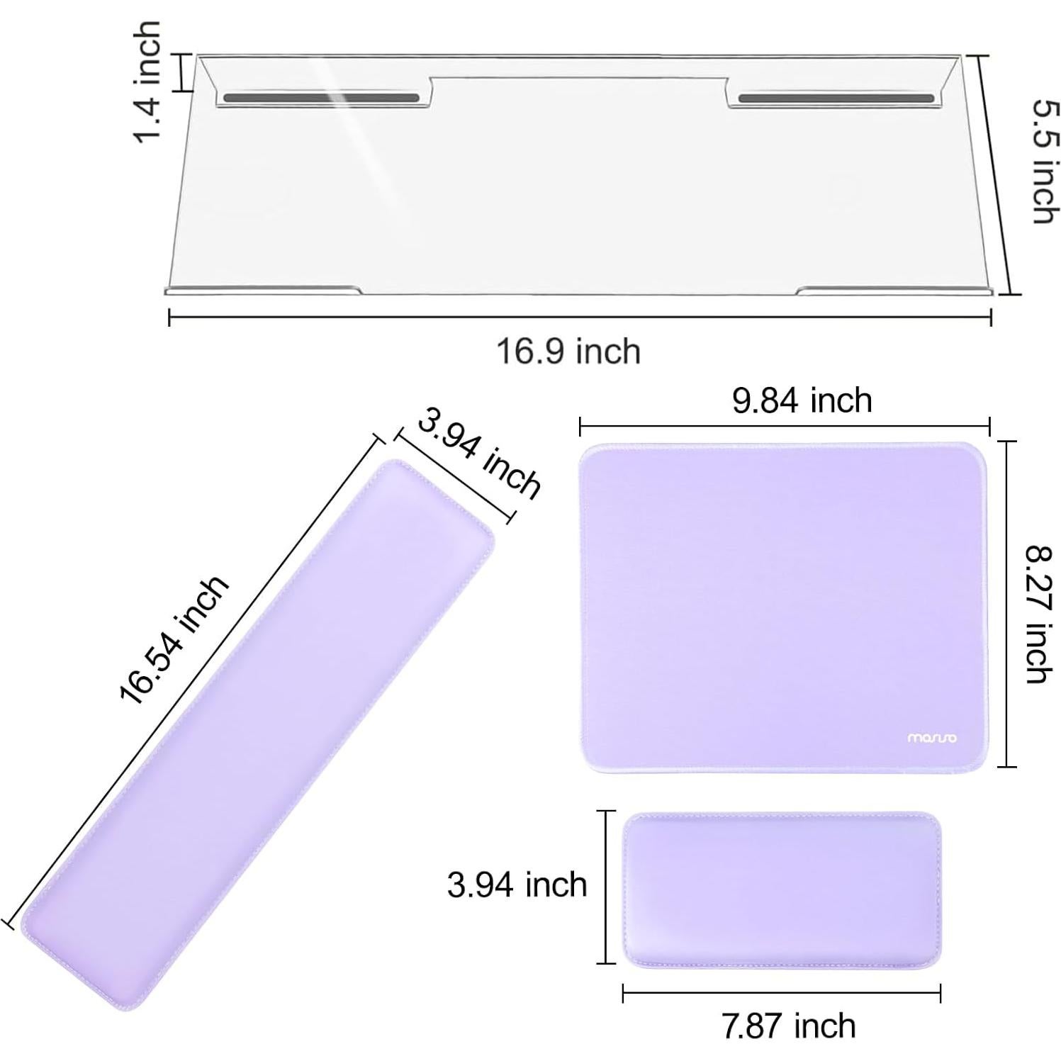 Soporte Ergonómico para Teclado y Reposamuñecas Mosiso