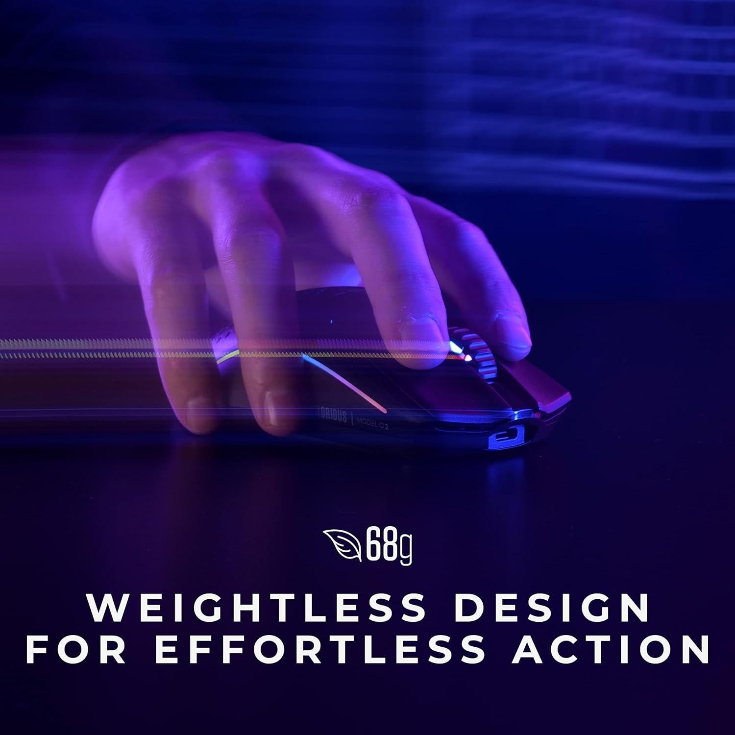 Ratón Inalámbrico Glorious Model O 2 - 68g, RGB, Ambidextro