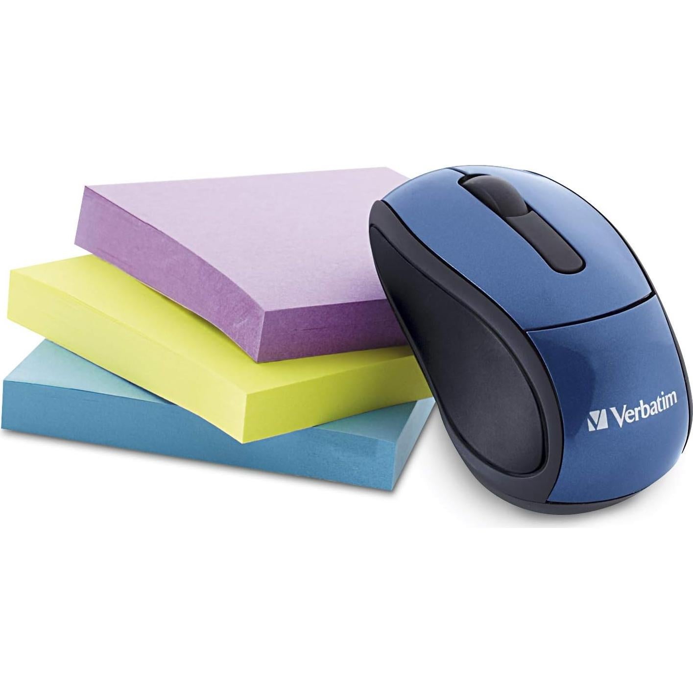 Ratón Óptico Mini Inalámbrico Verbatim 2.4G Azul - Viaje