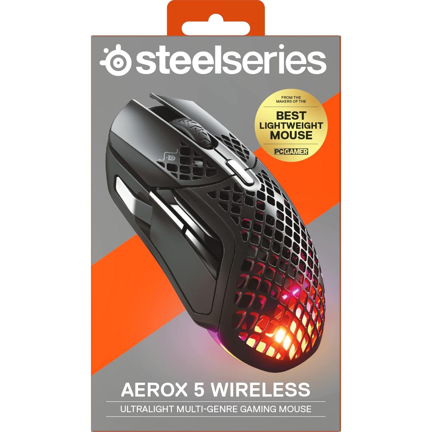 Ratón Gaming Inalámbrico SteelSeries Aerox 5 74g 9 Botones