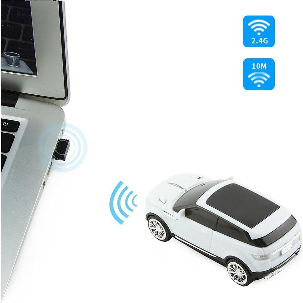 Ratón Inalámbrico Sunffice SUV 1600 DPI USB Blanco
